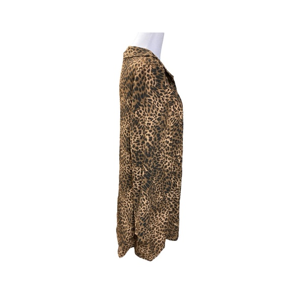 Cheetah Animal Print Cover Up Jacket - Picture 9 of 13
